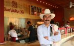 When I arrived at the cafe, Juan Valdez smiled at me!